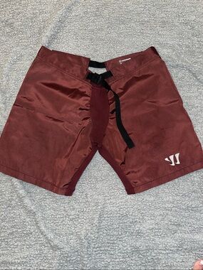 Warrior Brand Nylon Crimson Dark Red Ice Hockey Jr. X Large T Grand Shorts Pants